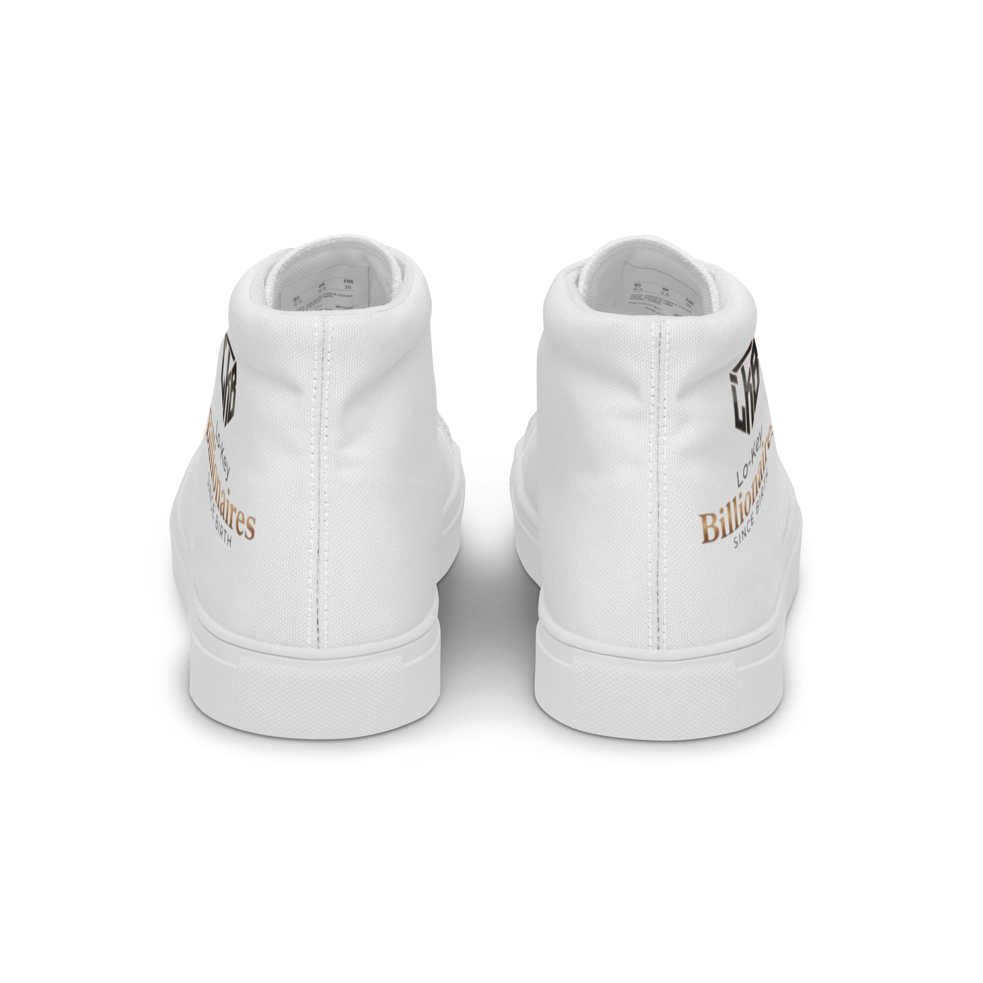 Men’s high top canvas shoes - Lo - Key Billionaire