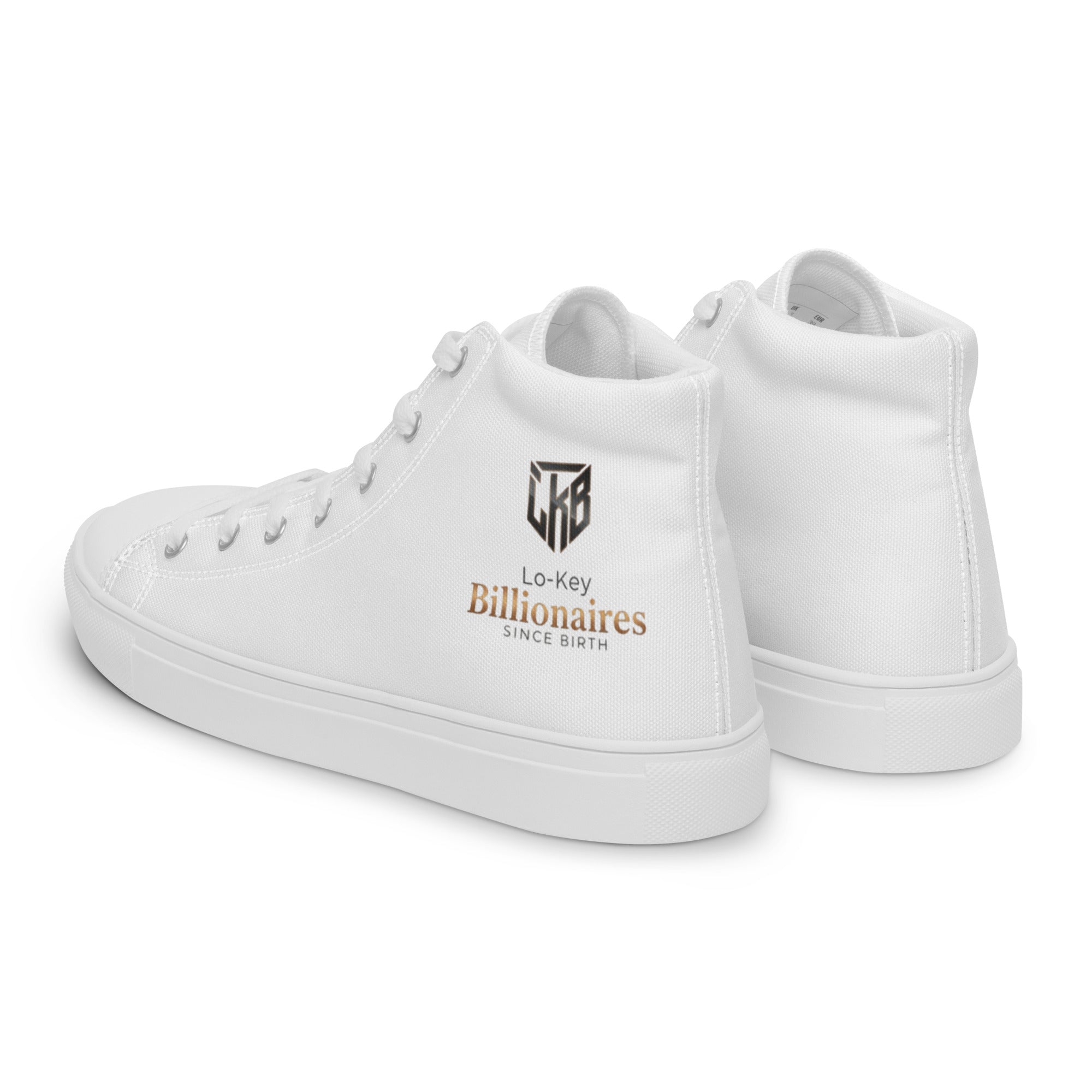 Men’s high top canvas shoes - Lo - Key Billionaire