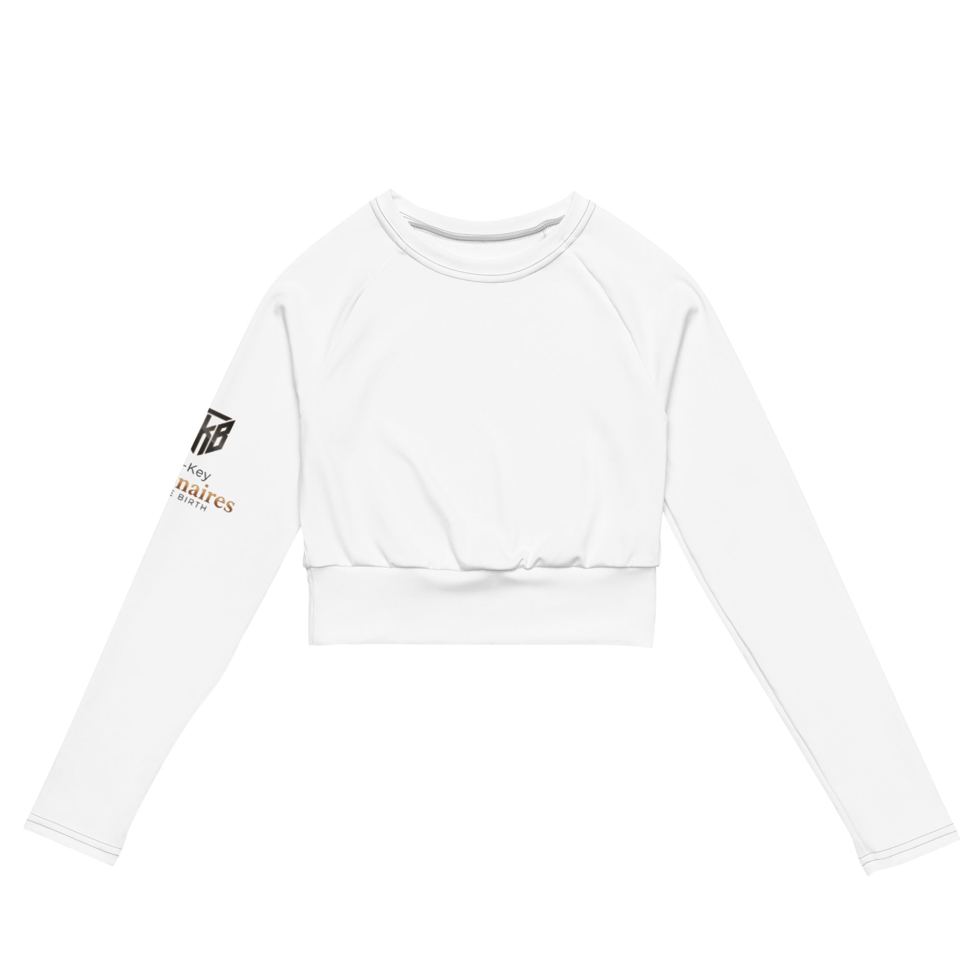 Recycled long - sleeve crop top - Lo - Key Billionaire