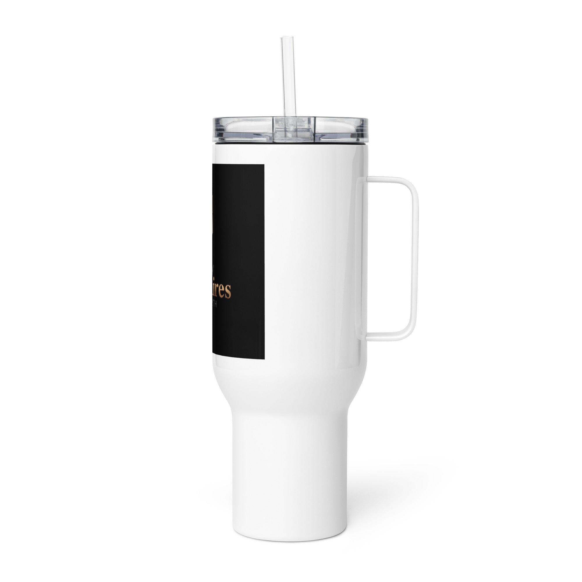 Travel mug with a handle - Lo - Key Billionaire