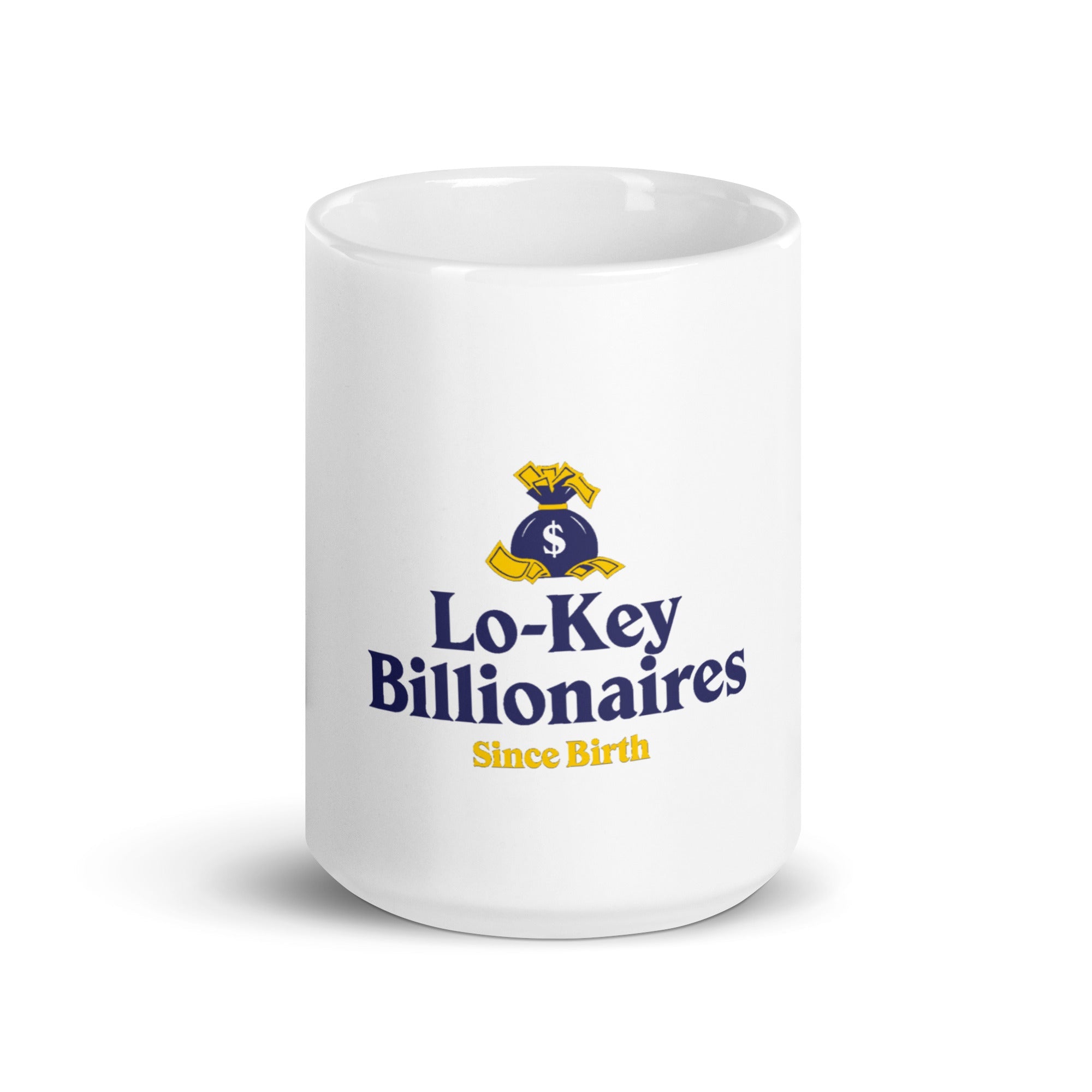 White glossy mug - Lo - Key Billionaire