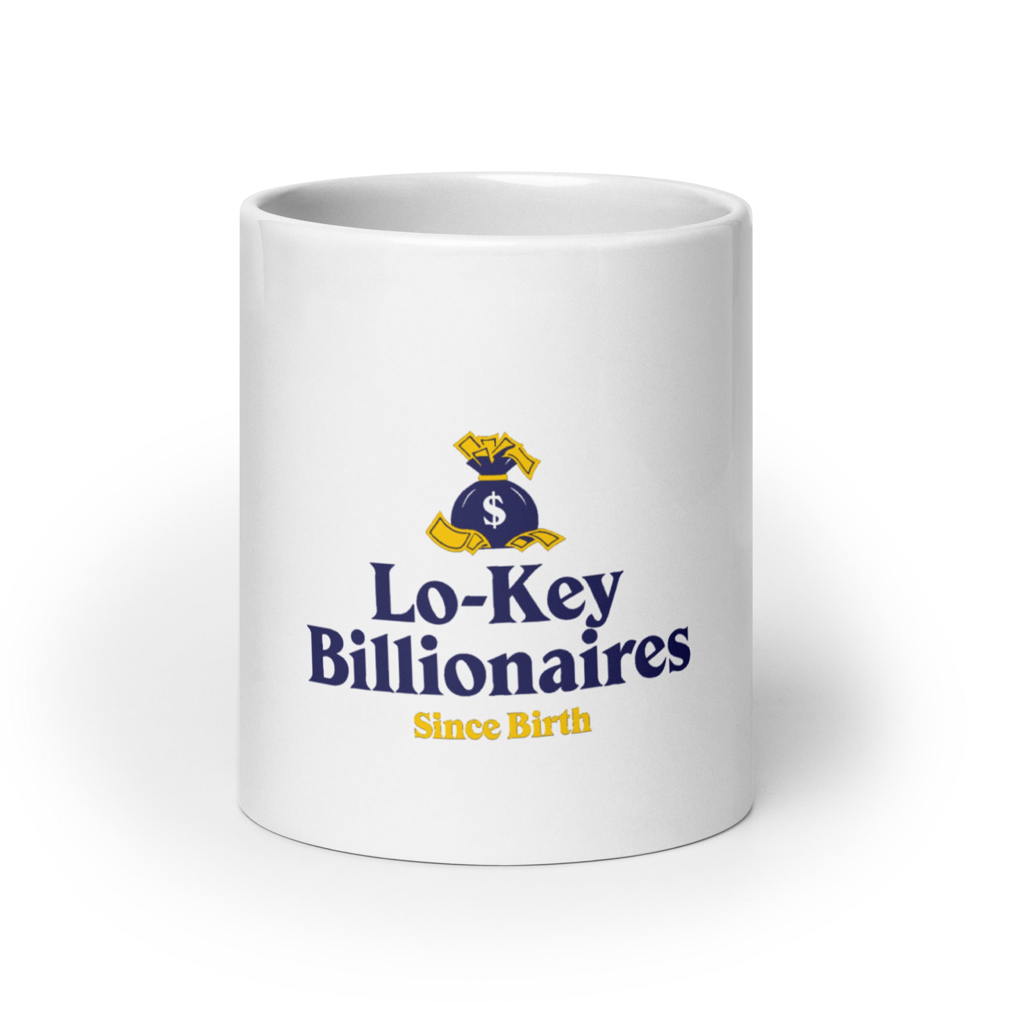 White glossy mug - Lo - Key Billionaire